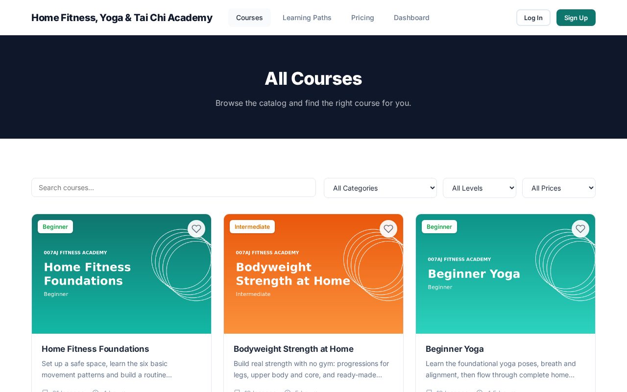 Course catalog